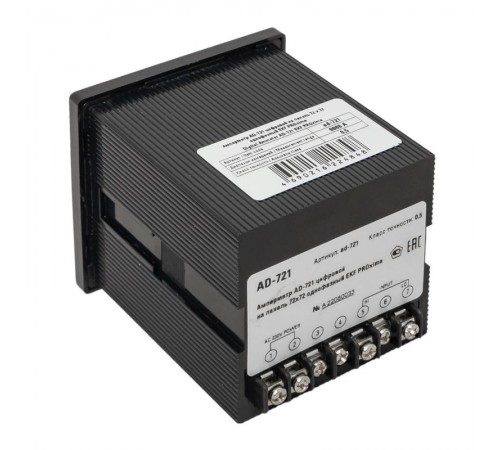 Амперметр AM-D721 цифровой на панель 72х72 однофазный EKF PROxima  ad-721  EKF