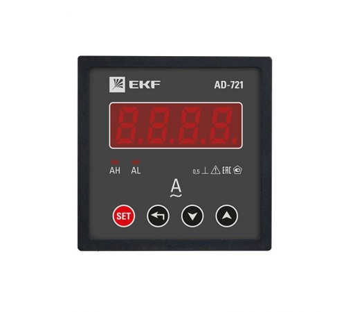 Амперметр AM-D721 цифровой на панель 72х72 однофазный EKF PROxima  ad-721  EKF