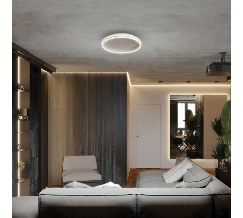 Светильник светодиодный управляемый с пультом 80W, Max. 4800Lum, 3000К-6500K, IP20, белый AL5880 SHINNING RING  41696  FERON