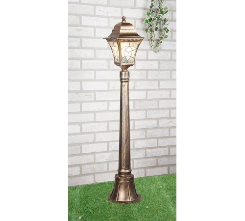 Светильник садово-парковый Altair F черное золото  a025022  Elektrostandard