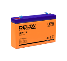 Акумуляторная батарея UPS серии HR 6-7.2 6В/7,2Ач  HR 6-7.2  DELTA