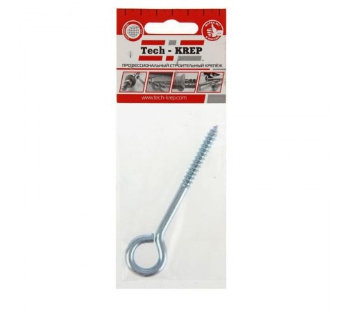 Шуруп- кольцо М8х80 (1шт) - пакет  124356  Tech-KREP