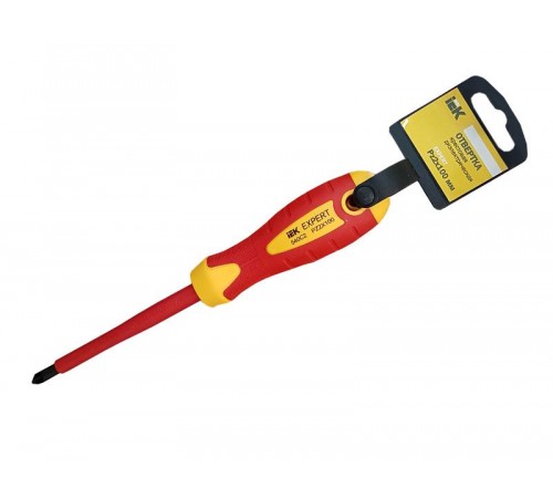 Отвертка крестовая Expert Pz2х100мм 1000В   TSC-2PZ-2100  IEK