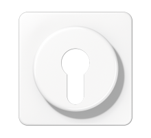 Крышка для выключателя с замком; белая  CD528WW  Jung