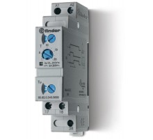 Модульный таймер 1-функциональный (SD); питание 24...240В АС/DC; 2NO 6A; ширина 17.5мм; регулировка времени 0.1с...20мин; степень защиты IP20