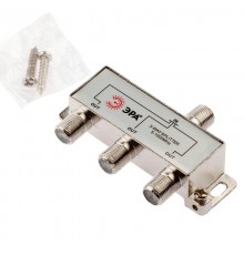 D-F-02  ДЕЛИТЕЛЬ ТВ х 3под F разъём 5-1000 МГц (10/200/7200)  Б0048318  ЭРА
