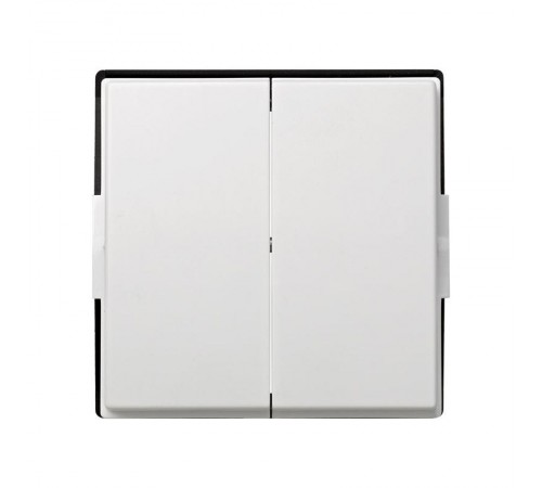 Simon 27 Клавиша (2шт) для выключателя двухклавишного (механизм S27), IP44, IK07, Scudo, белый  2705026-030  Simon