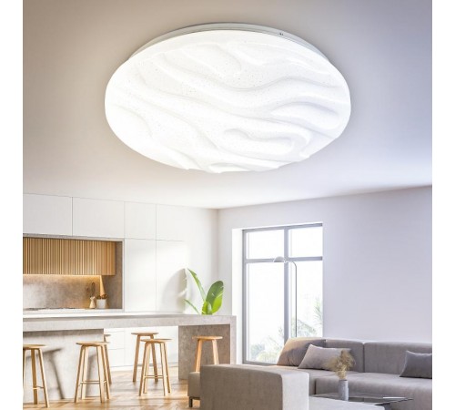 Светильник светодиодный декоративный бытовой (SPB 6) Fashion SPB-6 "Wave" 30 Светодиод. св-к 30Вт 3000-6500  Б0034966  ЭРА