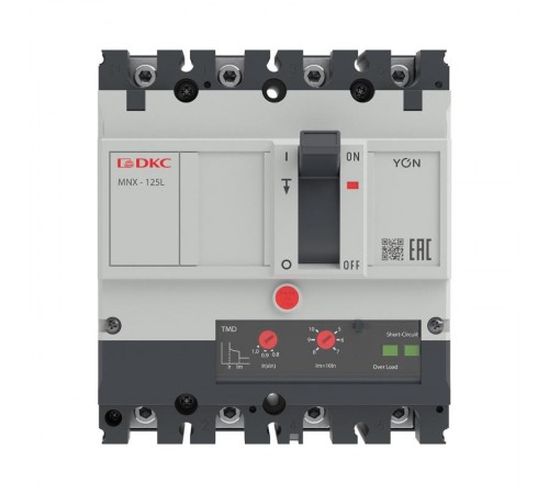 Авт. выкл. YON pro MNX125L 3N 100A 70kA при AC415V расц. TMD  MNX125L3NTMD0100  DKC