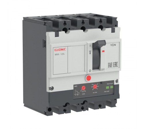 Авт. выкл. YON pro MNX125L 3N 100A 70kA при AC415V расц. TMD  MNX125L3NTMD0100  DKC