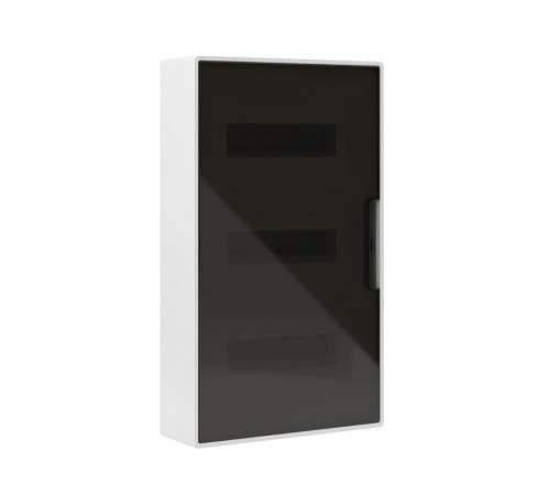 Щиток 36 мод настенный FRAME, белый, с тонир. дв., с 4-мя шинами PEN (2шт на 8 отв. и 2шт на 10отв.)  F36W1WD  DKC