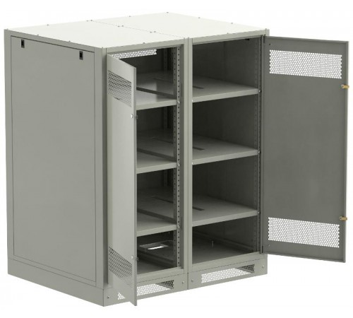 ITK LINEA B Шкаф (пустой) 1450х1200мм дверь двуст. мет. сер.  LB35-14H29-2M  ITK