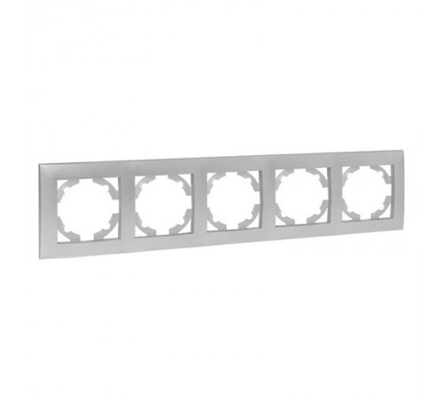 Валенсия Рамка 5-местная сталь  EWM-G-305-30  EKF