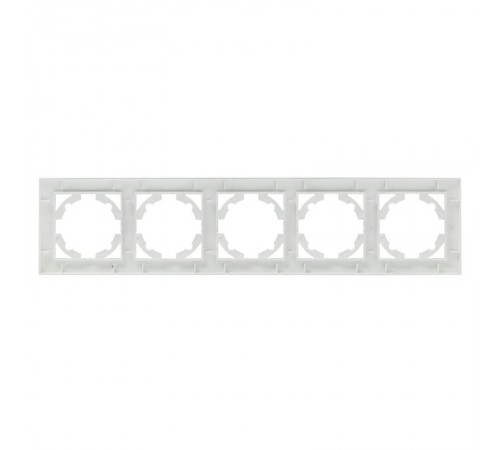 Валенсия Рамка 5-местная сталь  EWM-G-305-30  EKF