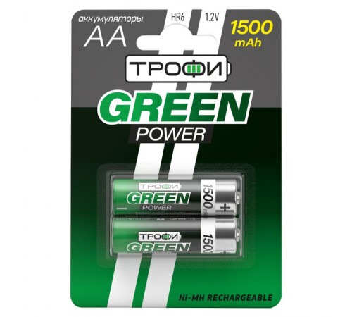 Аккумулятор HR6-2BL 1500mAh (20/240/17280) (AA)   Б0019500  ТРОФИ