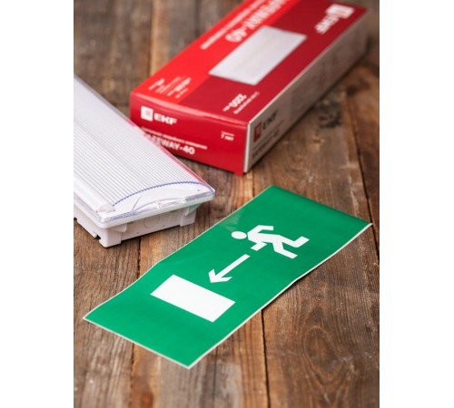 Пиктограмма "Направление налево" 240х95мм (для SAFEWAY-10)  pkal-02-03  EKF
