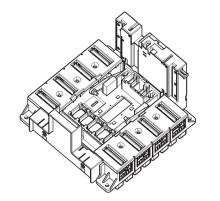 DPX3 1600 Основание выключатель 3P, подключение спереди   422586  Legrand