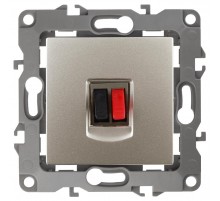 Розетка аудио 12-3111-15  перламутр  Б0027460  ЭРА