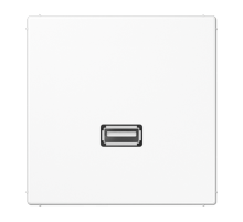 Розетка USB Jung LS 990, скрытый монтаж, белый, MALS1122WW