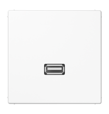 Розетка USB Jung LS 990, скрытый монтаж, белый, MALS1122WW