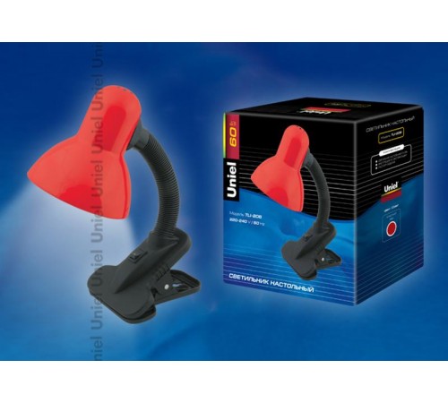 Светильник настольный TLI-206 цоколь E27 красный  02461  Uniel