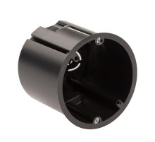 Коробка установочная для полых стен саморезы металл лапки черная IP20 KUP-73-73-m-black  Б0052725  ЭРА