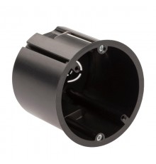 Коробка установочная для полых стен саморезы металл лапки черная IP20 KUP-73-73-m-black  Б0052725  ЭРА