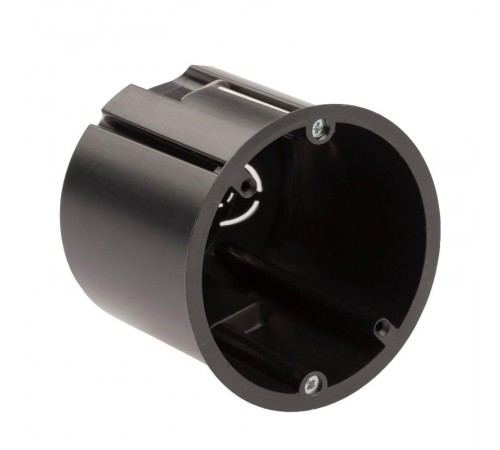 Коробка установочная для полых стен саморезы металл лапки черная IP20 KUP-73-73-m-black  Б0052725  ЭРА