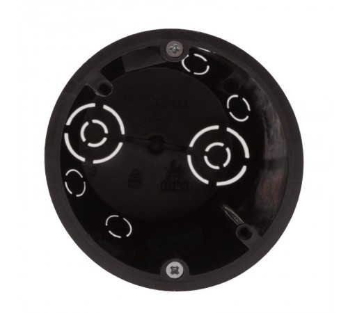 Коробка установочная для полых стен саморезы металл лапки черная IP20 KUP-73-73-m-black  Б0052725  ЭРА