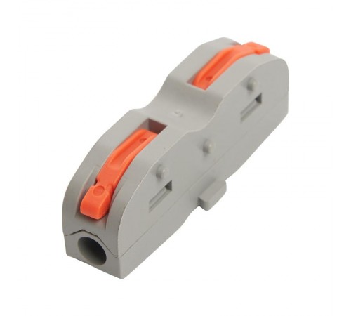 Клемма монтажная для фазных проводников, 2 контактные группы, LD222-421  39498  STEKKER