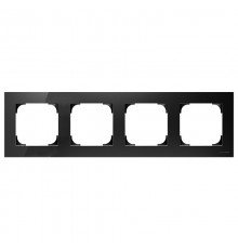 Рамка 4-постовая, серия SKY, цвет стекло чёрное2CLA857400A3101 ABB