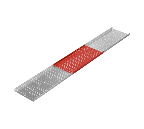 Лоток перф. 50х500х1,2 L2000 мм "Быстрый монтаж ПЛЮС" HD  LPplus50-500-1.2-2000 HD  КМ-Профиль