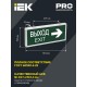 Указатель аварийный светодиодный ССА1004 ВЫХОД-EXIT стрелка направления двусторонний 3Вт 1,5ч постоянный подвесной IP20  LSSA0-1004-003-K03  IEK