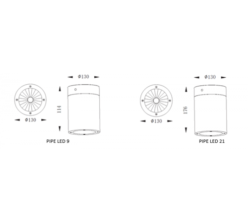 Светильник PIPE LED 21 (30) 4000K  1100800060  Световые Технологии