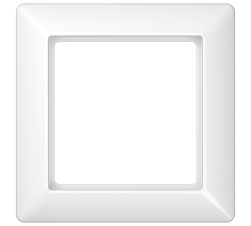 Рамка 1-кратная для вертикальной и горизонтальной установки; термопласт, белая  AS581BFWW  Jung