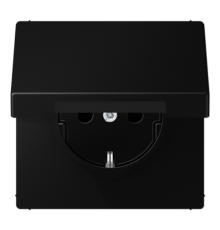 Штепсельная розетка SCHUKO 16A, 250V~  с защитой от детей и крышкой LS1521KIKLSWM Jung