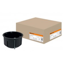 Коробка распределительная с/у 73х45 с саморезами, металлические лапки (для полых стен)  SQ1403-0009  TDM