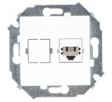 Simon 15 Белый Розетка телефонная RJ11, винт. зажим  1591480-030  Simon