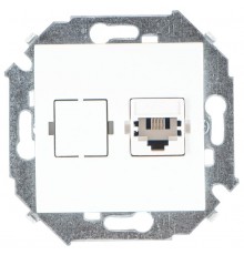 Simon 15 Белый Розетка телефонная RJ11, винт. зажим  1591480-030  Simon