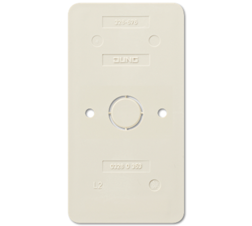 Плата монтажная огнестойкая для установки комбинации розетка - выключатель  328-676  Jung