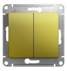 Glossa Фисташковый Переключатель 2-клавишный, сх.6,10AX  GSL001065  SE