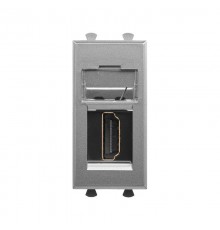 HDMI розетка модульная, тип А-А, "Avanti", "Закаленная сталь", 1 модуль  4404251  DKC