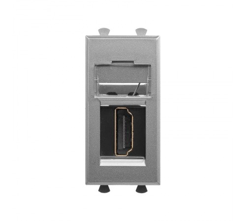 HDMI розетка модульная, тип А-А, "Avanti", "Закаленная сталь", 1 модуль  4404251  DKC