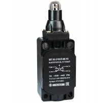 ВП 36-2102П-66 У2, толкатель с роликом, 1з+1р, мгновенный, 30х60 мм, без сальника, 3А, IP66, выключатель путевой  (ЭТ)  ET010883  Электротехник