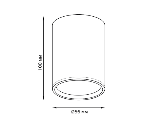 Светильник  Basic, накладной, под лампу GU5.3, белый 1/20/60  HD062  Gauss