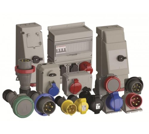 Розетка кабельная ICAT 432-C6B, 32А, 3P+N+E, IP44, 6ч, черный, для шоу-бизнеса2CMA100566R1000 ABB