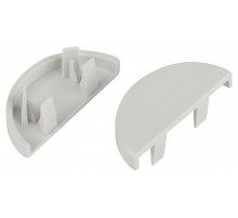 Заглушка  EC-KK-30-13-FW для полукруглого кабель-канала белая 30х13мм 2шт/комплект  Б0064919  ЭРА