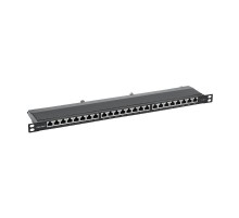 Патч-панель 19", 0.5 U,CAT6, 24 порта RJ45, экранированная  RN6PPF2405  DKC