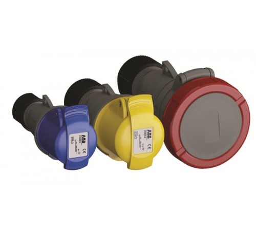 Розетка кабельная ICAT 432-C6B, 32А, 3P+N+E, IP44, 6ч, черный, для шоу-бизнеса2CMA100566R1000 ABB