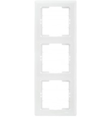 BOLERO белый Рамка 3-местная вертикальная РB-3-ББ  EMB31-K01  IEK